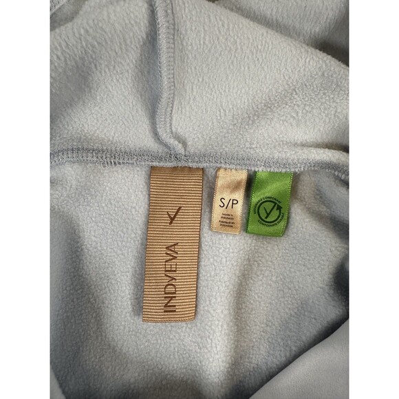 Indyeva Woman’s Light Blue Hooded Sweatshirt Size Small Sustainable Material - Picture 3 of 12